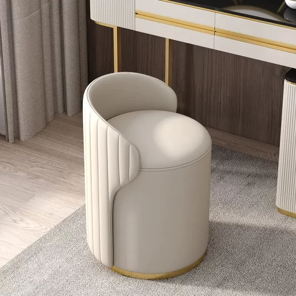 Luxury Dressing Stool Bedroom Makeup Stool Dinettel Apartment Leather Art Shoe Changing Stool Cadeiras Balcony Furniture - Image 7