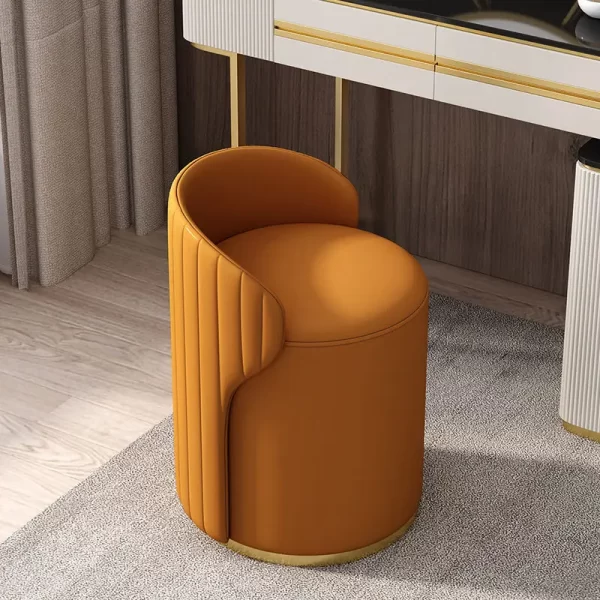 Luxury Dressing Stool Bedroom Makeup Stool Dinettel Apartment Leather Art Shoe Changing Stool Cadeiras Balcony Furniture - Image 2