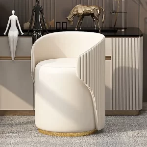 Luxury Dressing Stool Bedroom Makeup Stool Dinettel Apartment Leather Art Shoe Changing Stool Cadeiras Balcony Furniture