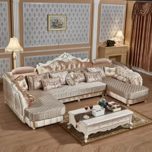 3  pcs of 1 set  Armchair Beanbag Sectional Sofa New Arriveliving European Style Set Fabric Hot Sale Low Price Factory
