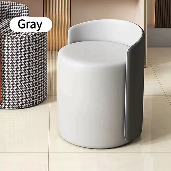 Nordic Makeup Stools, Household Bedroom Makeup Stools, Minimalist Modern Dressing Table Stools, Backrests, Shoe Changing Stools - Image 7