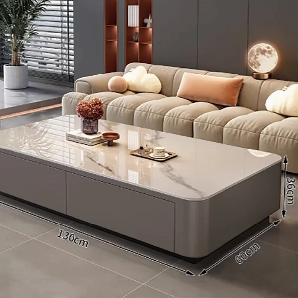Aesthetic Modern Coffee Table Side Balcony Minimalist Design Special Coffee Table Luxury Wohnzimmer Tisch Living Room Furniture - Image 5