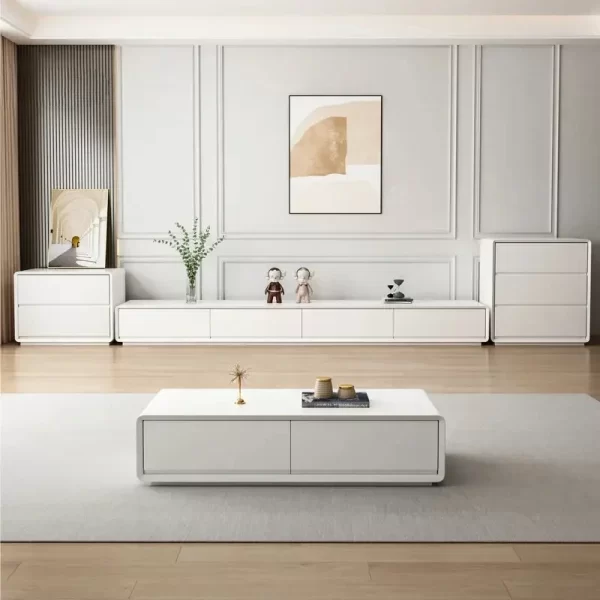Nordic Wooden TV Cabinet Modern Simple Household Small Apartment Floor TV Stand Light Luxury Muebles Living Room Furniture
