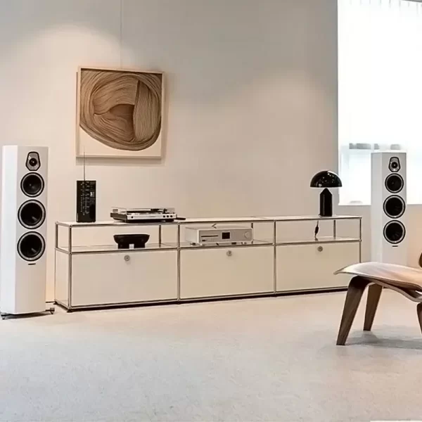 Modern Storage Cabinets Sideboard Modular USM Haller Soild Wood Cabinet Stainless Steel Frame with Door for Living Room Bedroom - Image 3