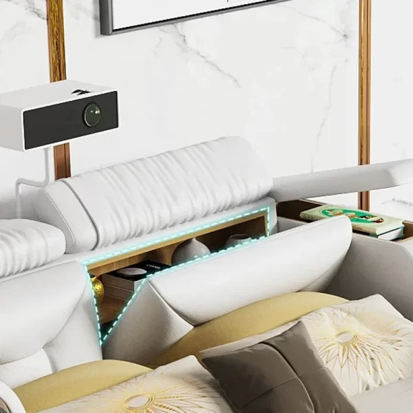 Korean Modern Luxury Bed European Nature Luxury Bedroom Human Bed Design Multifunctional Bedroom Camas King Size Home Furniture - Image 6