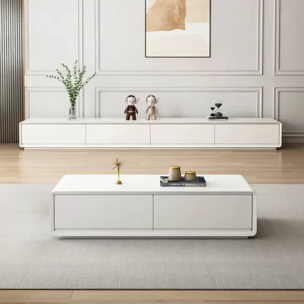 Nordic Wooden TV Cabinet Modern Simple Household Small Apartment Floor TV Stand Light Luxury Muebles Living Room Furniture - Image 4