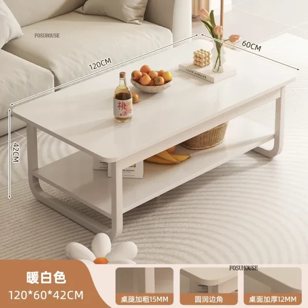 Italian Coffee Table Minimalist Square Nordic Tea Side Table Living Room Furniture Home Hotel Decor Modern Center Tables - Image 22
