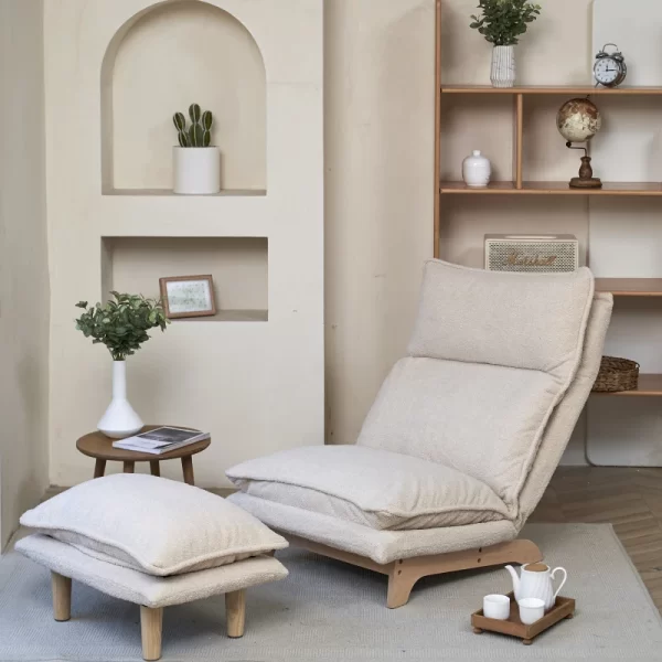 Lazy sofa balcony leisure chair bedroom sofa chair foldable reclining chair leisure single sofa functional chair - Image 2