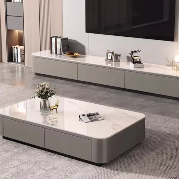 Aesthetic Modern Coffee Table Side Balcony Minimalist Design Special Coffee Table Luxury Wohnzimmer Tisch Living Room Furniture - Image 6