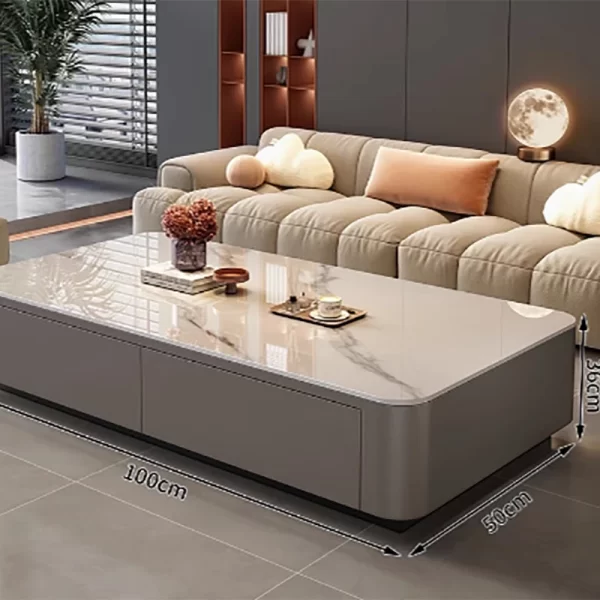 Aesthetic Modern Coffee Table Side Balcony Minimalist Design Special Coffee Table Luxury Wohnzimmer Tisch Living Room Furniture