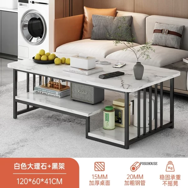 Italian Coffee Table Minimalist Square Nordic Tea Side Table Living Room Furniture Home Hotel Decor Modern Center Tables - Image 14