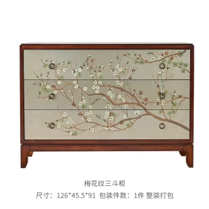 American Style Chest of Drawers Entrance Door Painted Vintage Furniture Bedroom Mid-Ancient TV Cabinet Storage Cabinet Locker