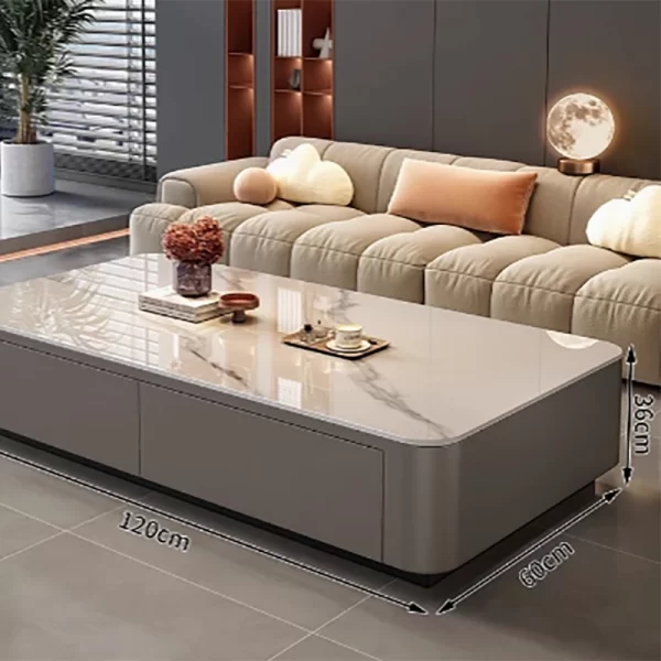 Aesthetic Modern Coffee Table Side Balcony Minimalist Design Special Coffee Table Luxury Wohnzimmer Tisch Living Room Furniture - Image 3