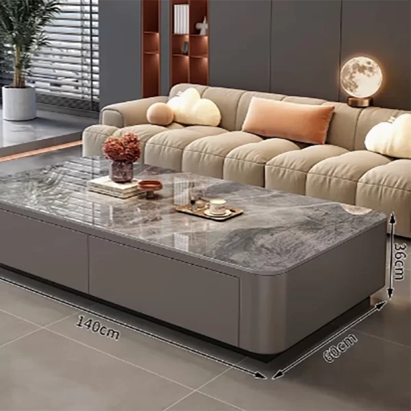 Aesthetic Modern Coffee Table Side Balcony Minimalist Design Special Coffee Table Luxury Wohnzimmer Tisch Living Room Furniture - Image 7