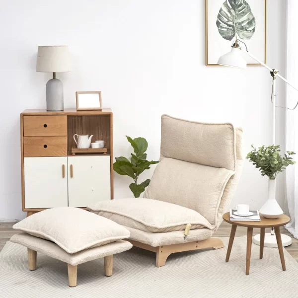 Lazy sofa balcony leisure chair bedroom sofa chair foldable reclining chair leisure single sofa functional chair - Image 4