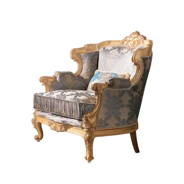 European style living room large family  pure solid wood carved sofa tea table combination villa Furniture Customization - Image 10