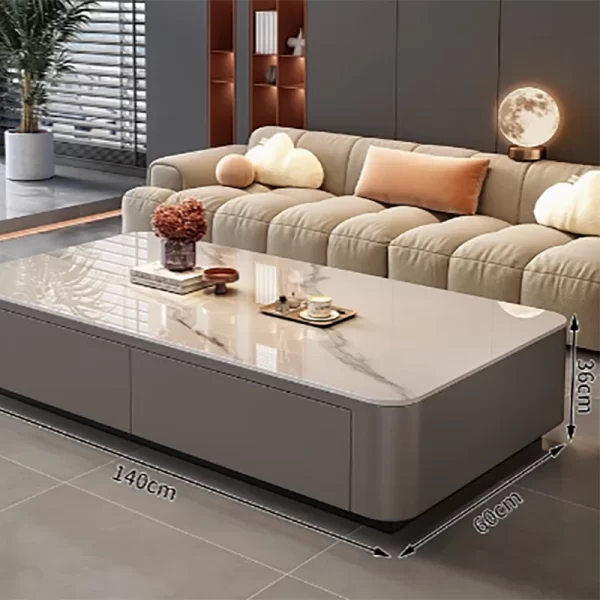 Aesthetic Modern Coffee Table Side Balcony Minimalist Design Special Coffee Table Luxury Wohnzimmer Tisch Living Room Furniture - Image 9