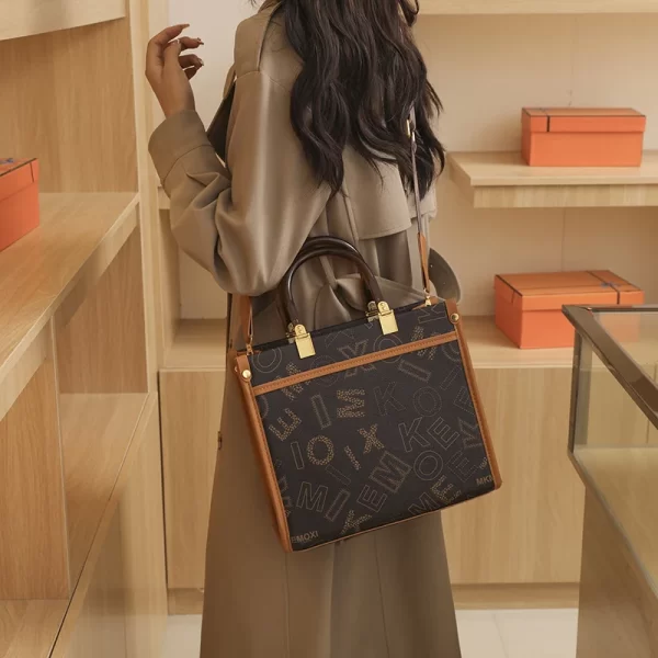European and American Style Women's Fashionable Printed Single-shoulder Bag, Multi-functional Handbag Bag - Image 4