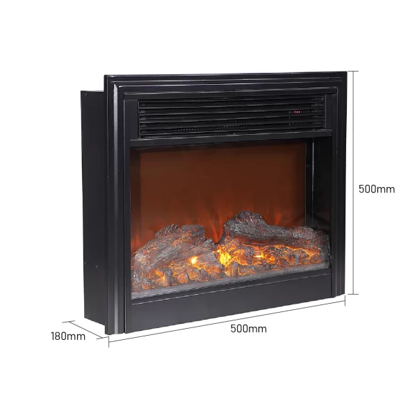 French-Operating Remote Control LED Display Electric Fireplace Heated Mantel Freestanding Indoor Use for Household - Image 6