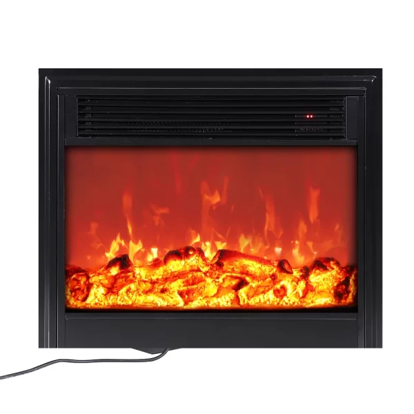 French-Operating Remote Control LED Display Electric Fireplace Heated Mantel Freestanding Indoor Use for Household - Image 3