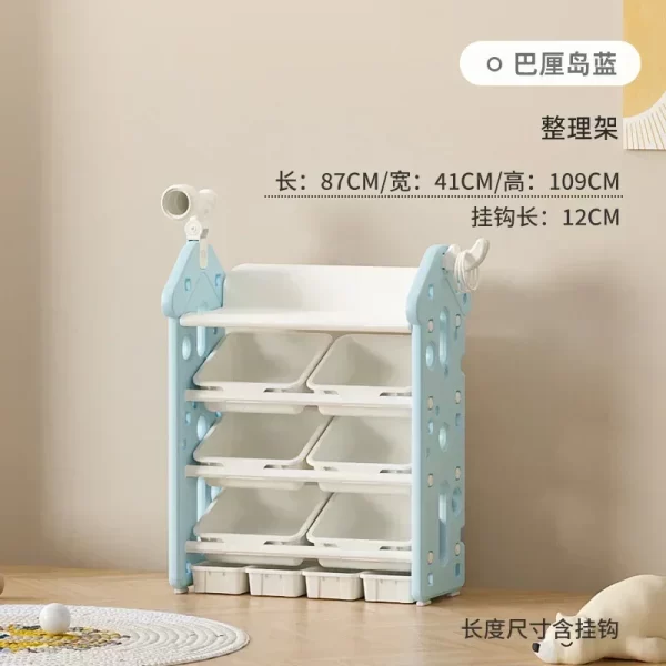 High quality  storage rack Large capacity home baby locker for children and infants organizing  wall shelf Garden - Image 26