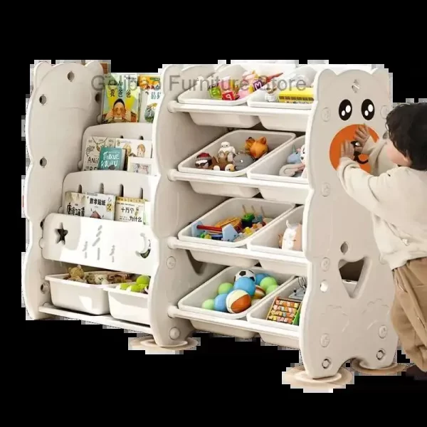 Large Desk Side Bookshelf Organizer Mobile Document Storage Rack Bookshelf Desk Storage Libreria Infantil Home Child Library - Image 6