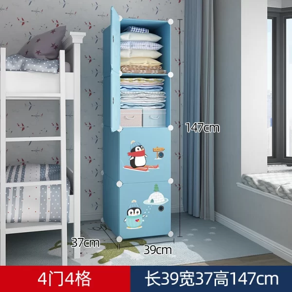 Organizer Baby Cabinets Wardrobe Children's Room Storage Cabinet Cabinets Girl's Drawer Closet Puerta Corredera Baby Furniture - Image 23