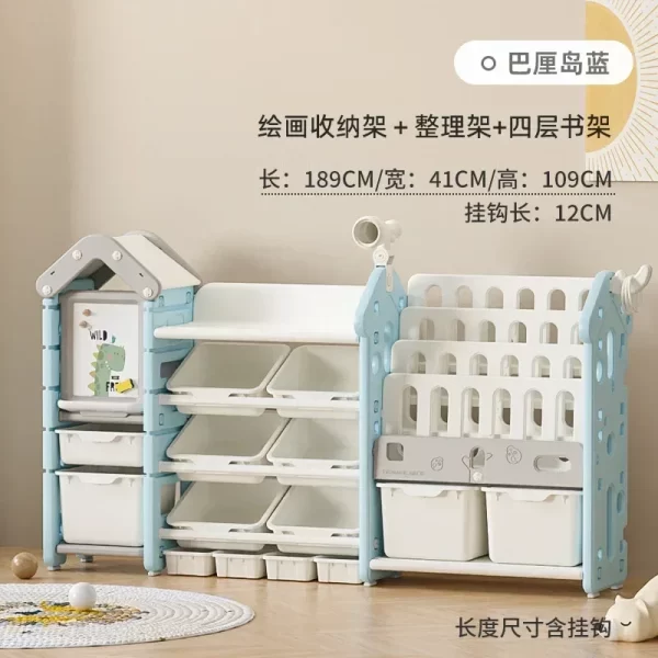 High quality  storage rack Large capacity home baby locker for children and infants organizing  wall shelf Garden - Image 24