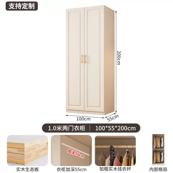 Drawers Cupboards Wardrobes Comfortable Closet Garment Cupboards White Multipurpose Space Saving Schrank Schlafzimmer Furniture - Image 5