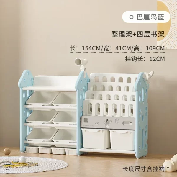 High quality  storage rack Large capacity home baby locker for children and infants organizing  wall shelf Garden - Image 11
