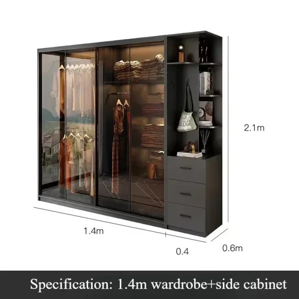 Shelf Shelve Wardrobes Organizer Underwear Nordic Storage Open Closets Cabinet Modern Ropero Armable De Ropa Bedroom Furniture - Image 14