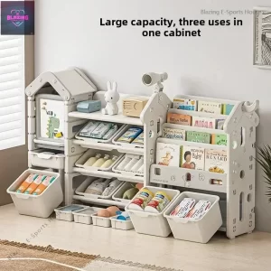 High quality  storage rack Large capacity home baby locker for children and infants organizing  wall shelf Garden