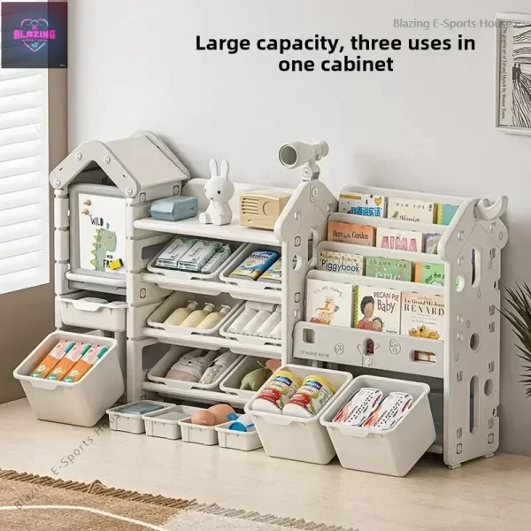 High quality  storage rack Large capacity home baby locker for children and infants organizing  wall shelf Garden