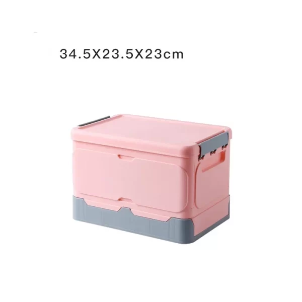 Folding Storage Cabinet With Wheels Double Door Baby Wardrobe Closet Transparent Locker Large Capacity Organizer Bins Shelf - Image 33