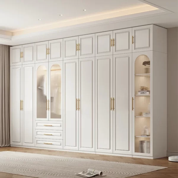Drawer Storage With Glass Doors Wardrobes Shelves Bedroom Orgnizer Wardrobes Portable Open Closets Abiertos Furniture Bedroom - Image 2