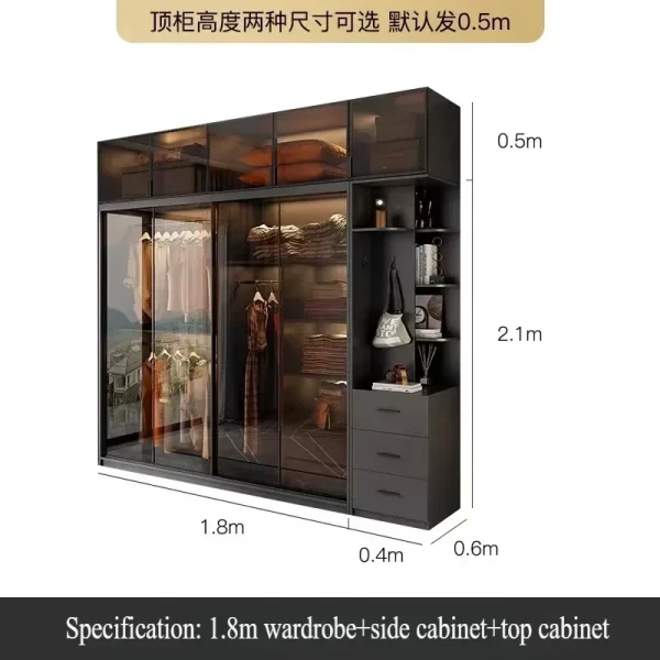 Shelf Shelve Wardrobes Organizer Underwear Nordic Storage Open Closets Cabinet Modern Ropero Armable De Ropa Bedroom Furniture - Image 8
