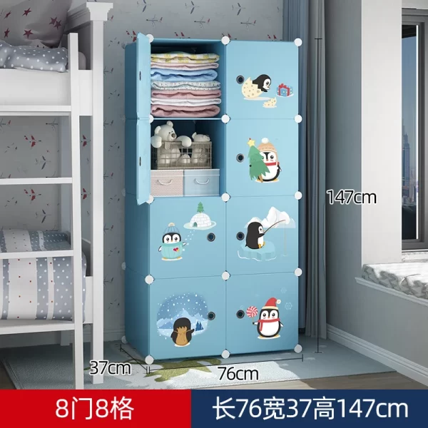 Organizer Baby Cabinets Wardrobe Children's Room Storage Cabinet Cabinets Girl's Drawer Closet Puerta Corredera Baby Furniture - Image 12