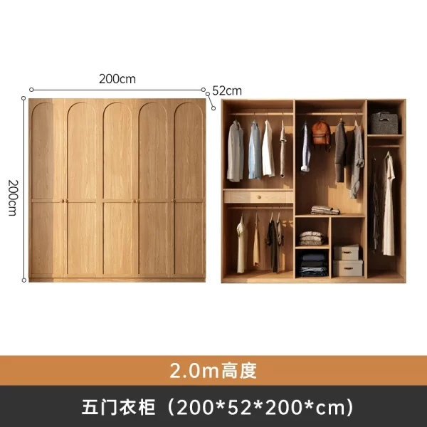 Bedroom Furniture Multifunction Storage Bed Perfume Organizer Clothing Rack Szafa Tekstylna Na Ubrania Home Decoration - Image 4