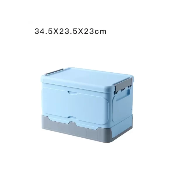 Folding Storage Cabinet With Wheels Double Door Baby Wardrobe Closet Transparent Locker Large Capacity Organizer Bins Shelf - Image 31