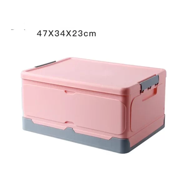 Folding Storage Cabinet With Wheels Double Door Baby Wardrobe Closet Transparent Locker Large Capacity Organizer Bins Shelf - Image 32