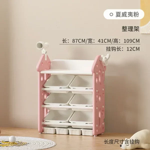 High quality  storage rack Large capacity home baby locker for children and infants organizing  wall shelf Garden - Image 8