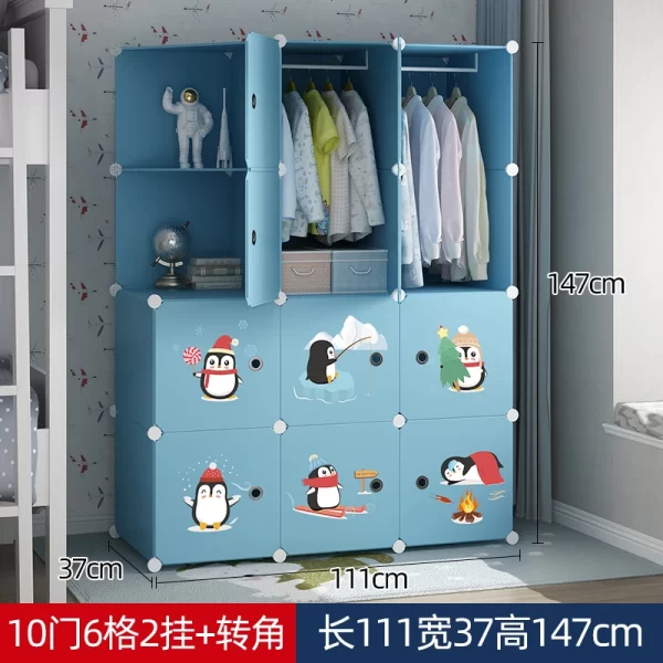 Organizer Baby Cabinets Wardrobe Children's Room Storage Cabinet Cabinets Girl's Drawer Closet Puerta Corredera Baby Furniture - Image 10