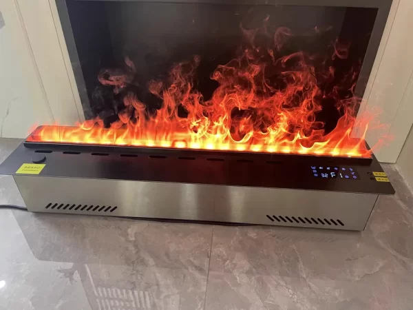 2024 Smart WiFi 3D Mist Fireplace with Alexa Control - Realistic LED Flame, Humidifier & Aromatherapy, Child/Pet Safe, EU Wareho - Image 2