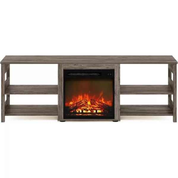 70 Inch TV Stand for TVs Up To 70-In with Fireplace, Individual Switch for Fireplace Display and Heat, TV Stand - Image 5