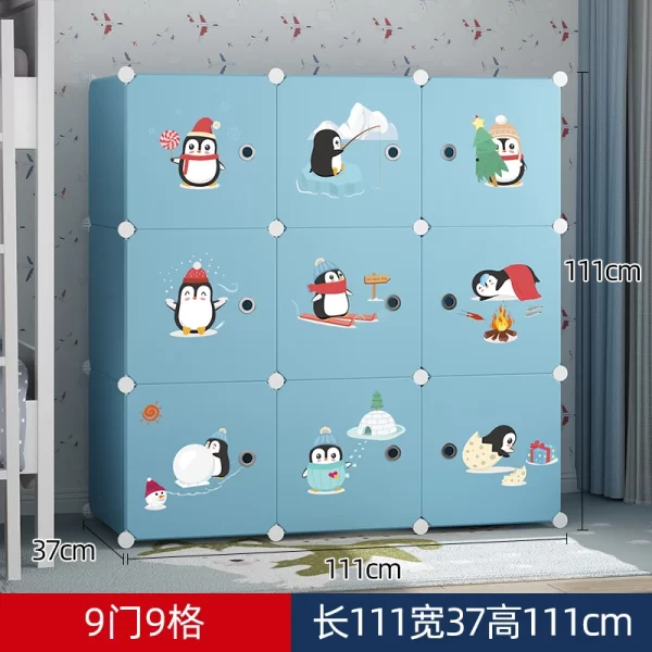 Organizer Baby Cabinets Wardrobe Children's Room Storage Cabinet Cabinets Girl's Drawer Closet Puerta Corredera Baby Furniture - Image 11