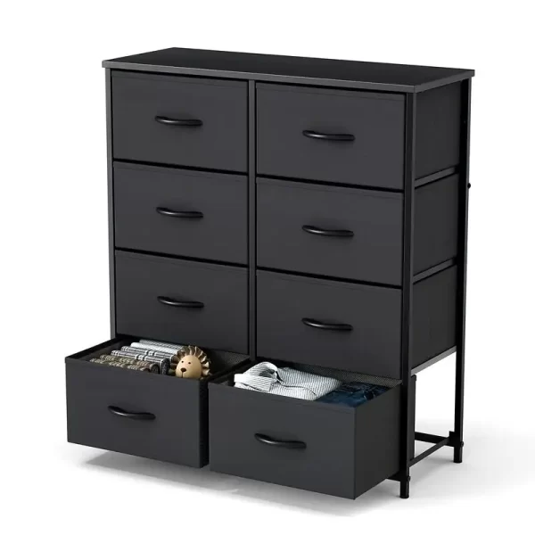 Chest of Drawers with Fabric Drawers,Sideboard with 8 Drawers, Drawer Cabinet for Kitchen, Office, and TV Cabinet drawer dresser - Image 7