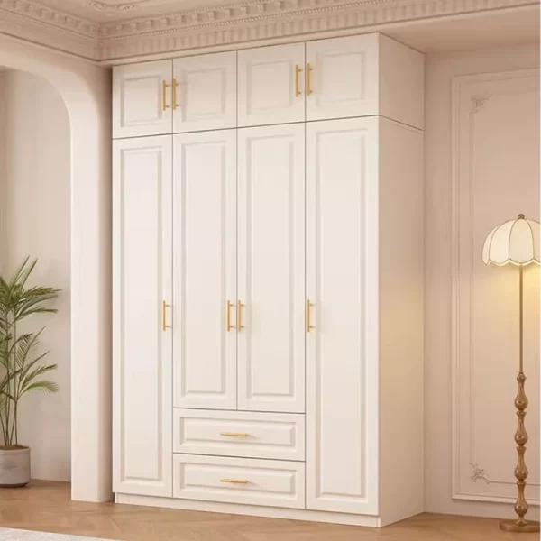 Drawers Cupboards Wardrobes Comfortable Closet Garment Cupboards White Multipurpose Space Saving Schrank Schlafzimmer Furniture - Image 2