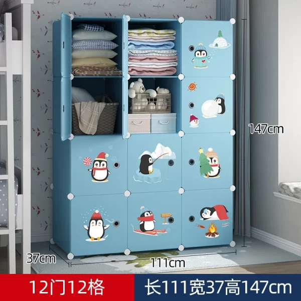 Organizer Baby Cabinets Wardrobe Children's Room Storage Cabinet Cabinets Girl's Drawer Closet Puerta Corredera Baby Furniture - Image 17