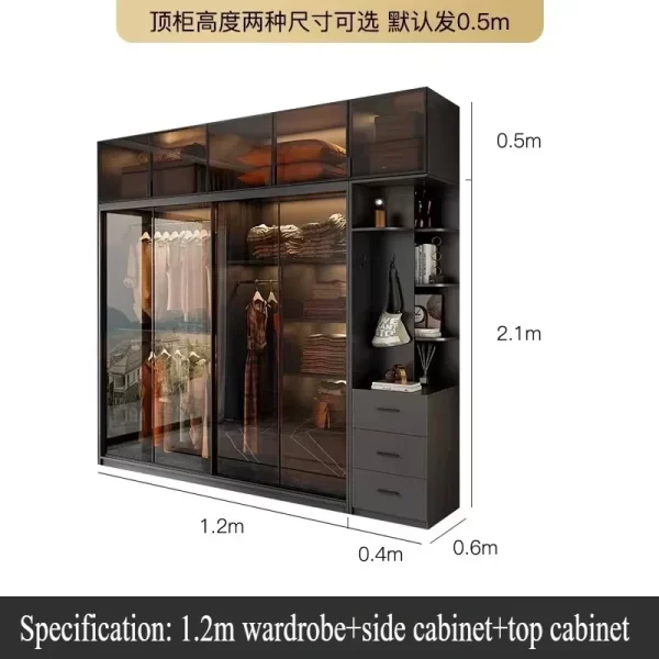 Shelf Shelve Wardrobes Organizer Underwear Nordic Storage Open Closets Cabinet Modern Ropero Armable De Ropa Bedroom Furniture - Image 21