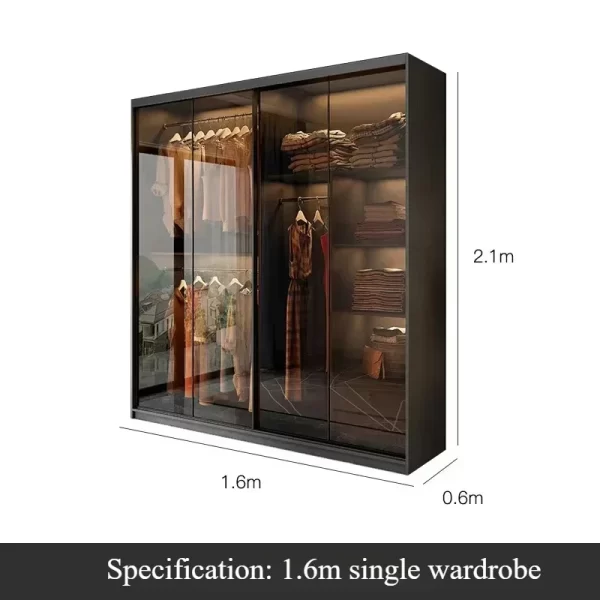 Shelf Shelve Wardrobes Organizer Underwear Nordic Storage Open Closets Cabinet Modern Ropero Armable De Ropa Bedroom Furniture - Image 17